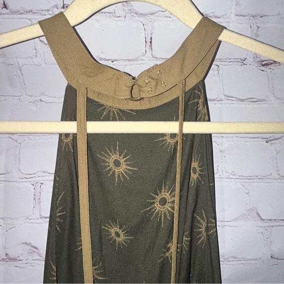 Free People Through the Night Green Sun Halter Top Size‎ L - Picture 7 of 11
